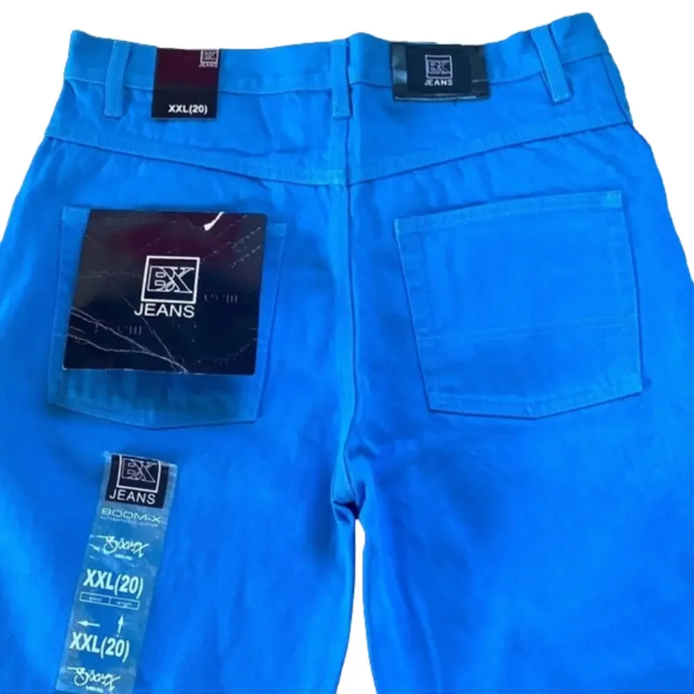 Boom-X Vintage Sky Blue Thick Jeans Size XXL (20)